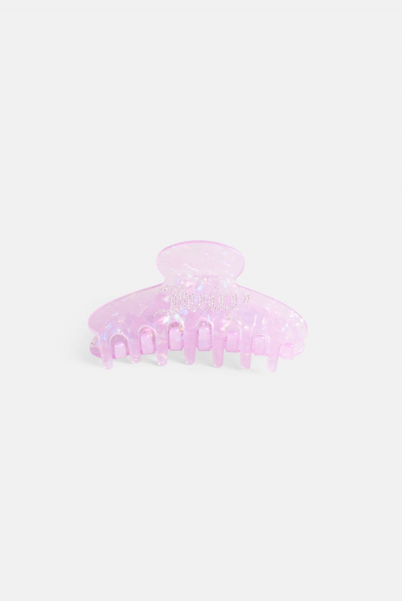 Juicy Couture Diamante Claw Hair Clip Ljubičaste | JC-SN652329