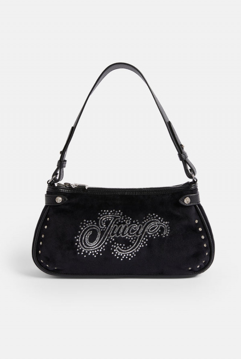 Juicy Couture Diamante Scatter Bag Crne | JC-SN652219