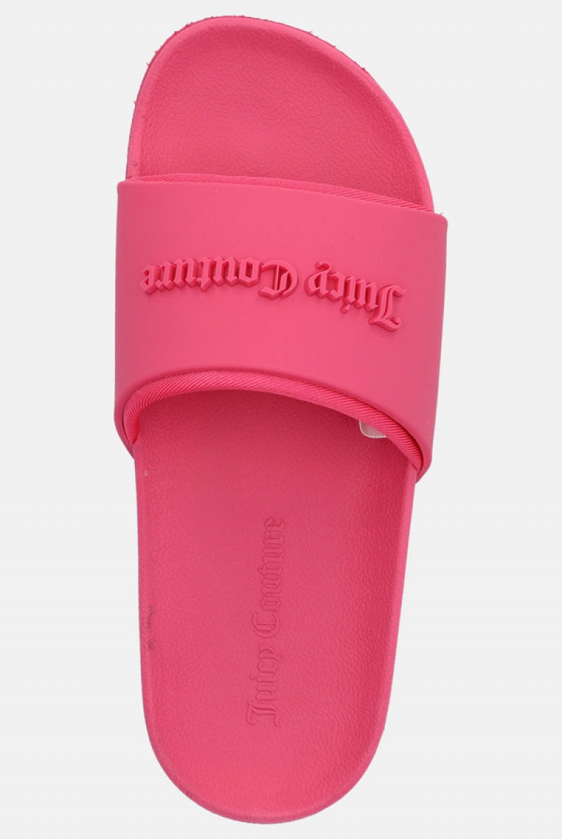 Juicy Couture Embossed Sliders Roze | JC-SN652176