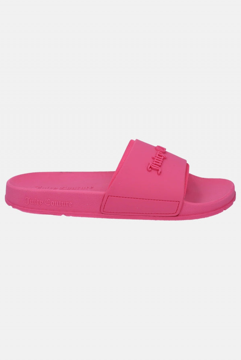 Juicy Couture Embossed Sliders Roze | JC-SN652176