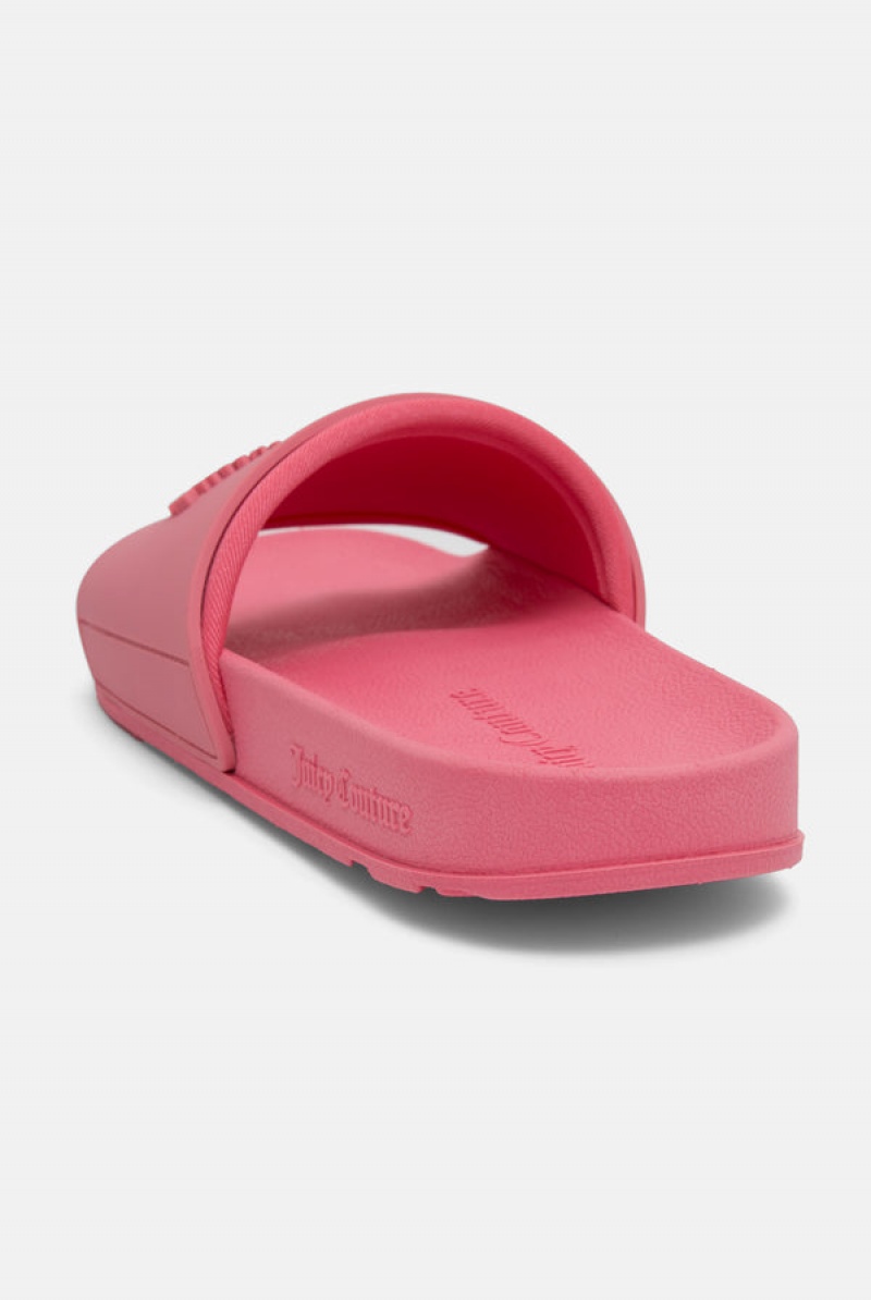 Juicy Couture Embossed Sliders Roze | JC-SN652200