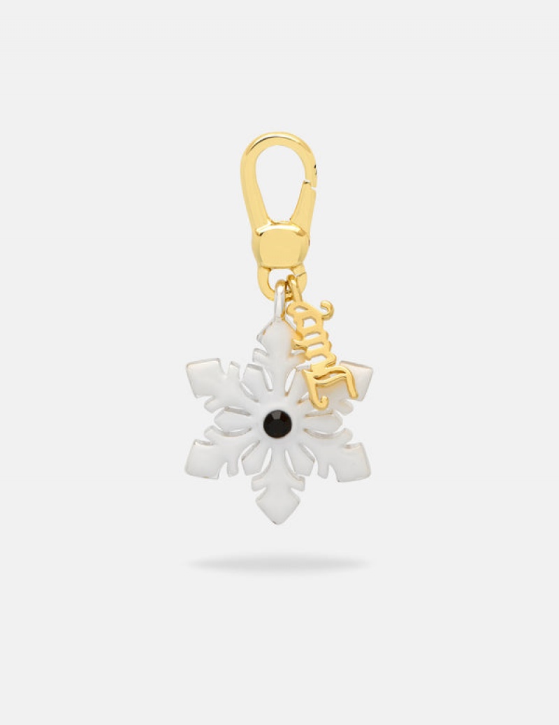 Juicy Couture Enamel Snowflake Charm Zlatne | JC-SN652400