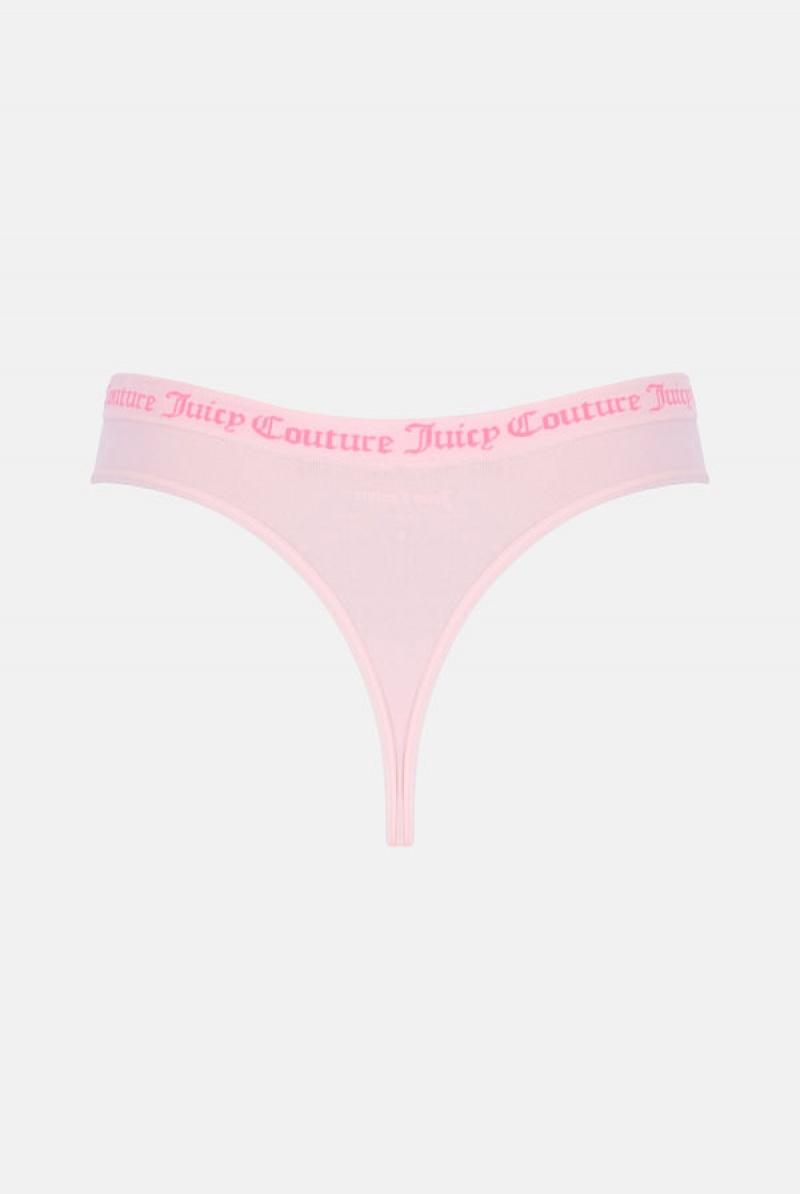 Juicy Couture Flat Knit Seamless Thong Pack X3 Visebojne | JC-SN652234