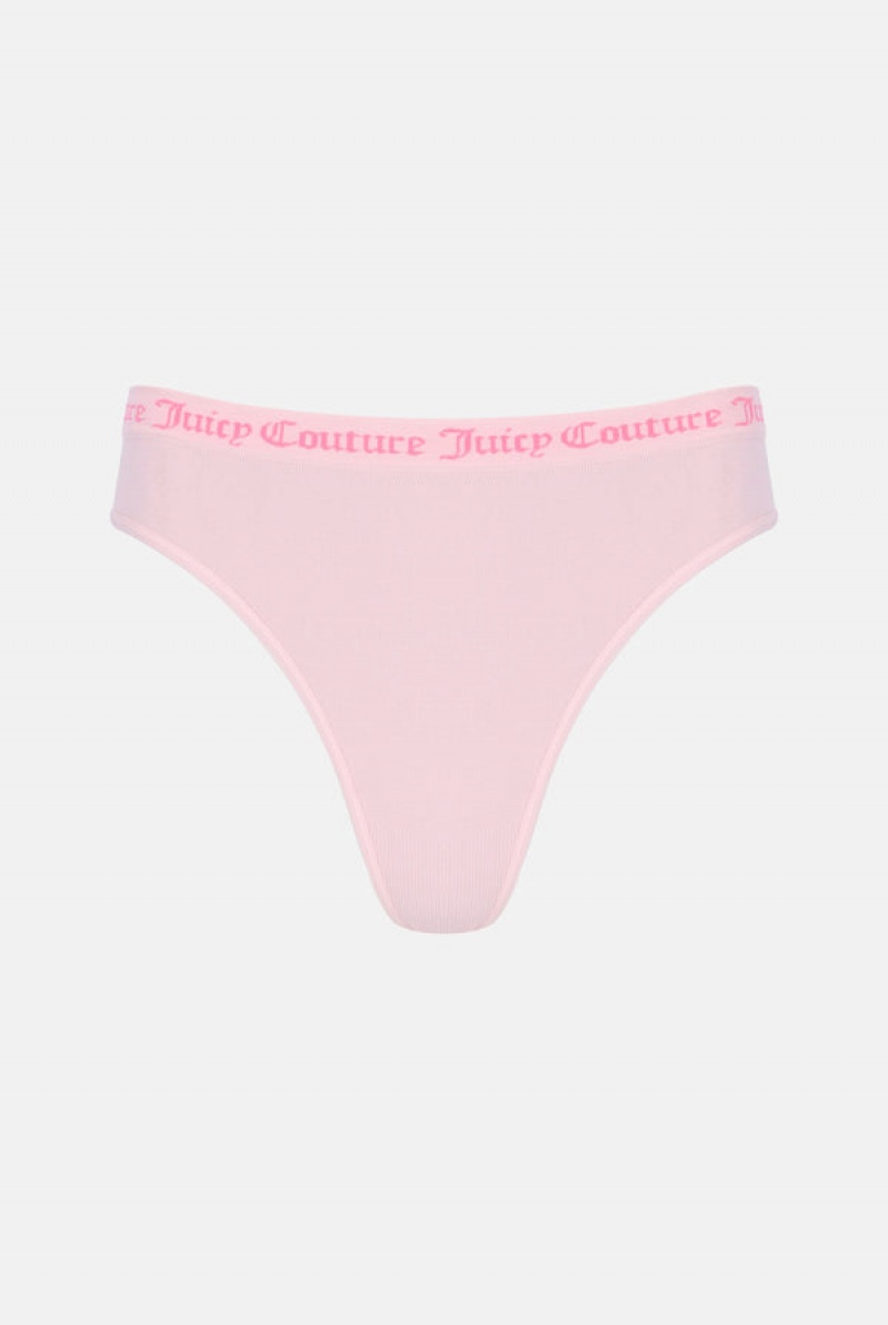 Juicy Couture Flat Knit Seamless Thong Pack X3 Visebojne | JC-SN652234