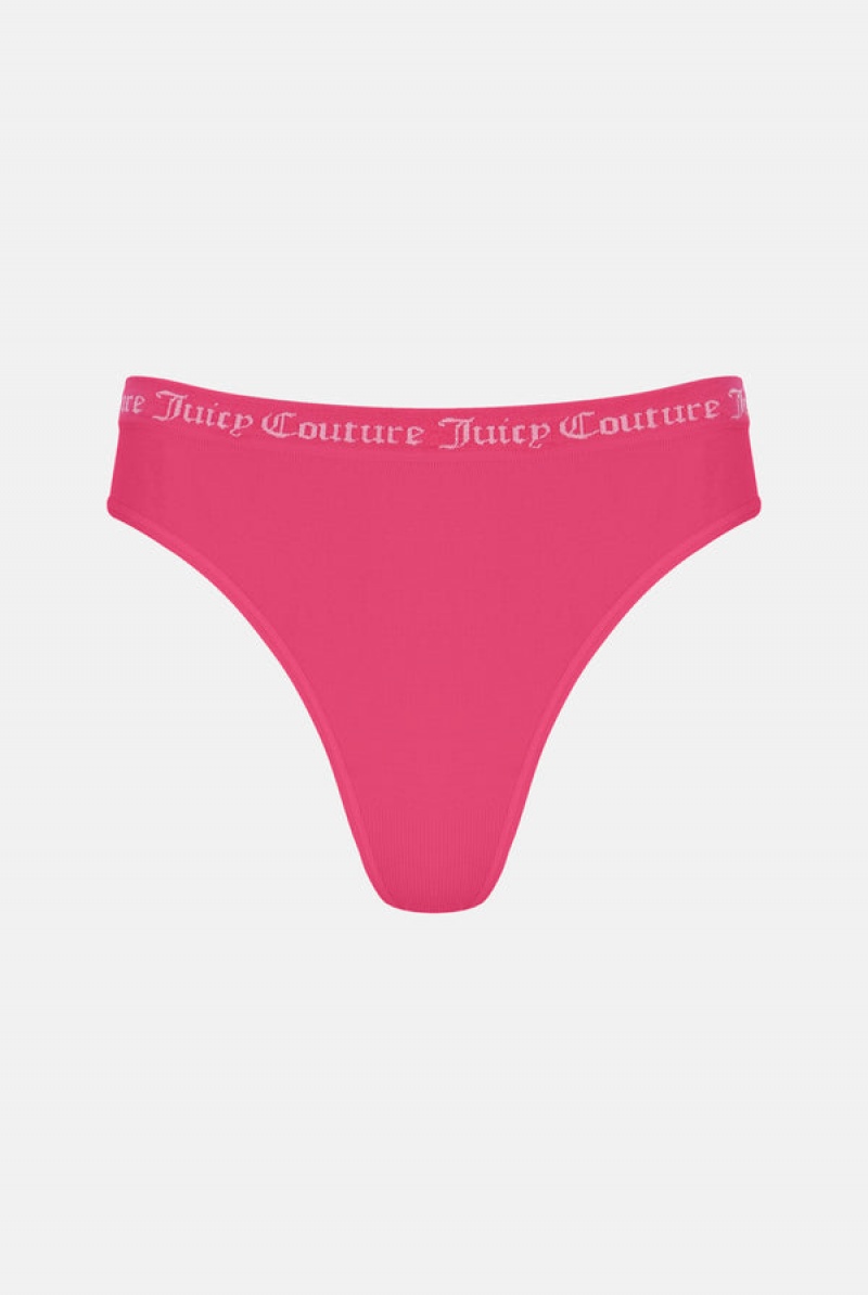 Juicy Couture Flat Knit Seamless Thong Pack X3 Visebojne | JC-SN652234