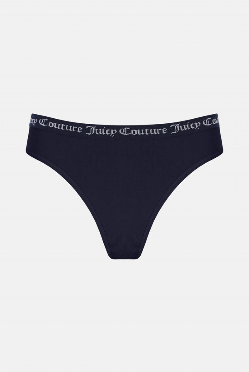 Juicy Couture Flat Knit Seamless Thong Pack X3 Visebojne | JC-SN652235