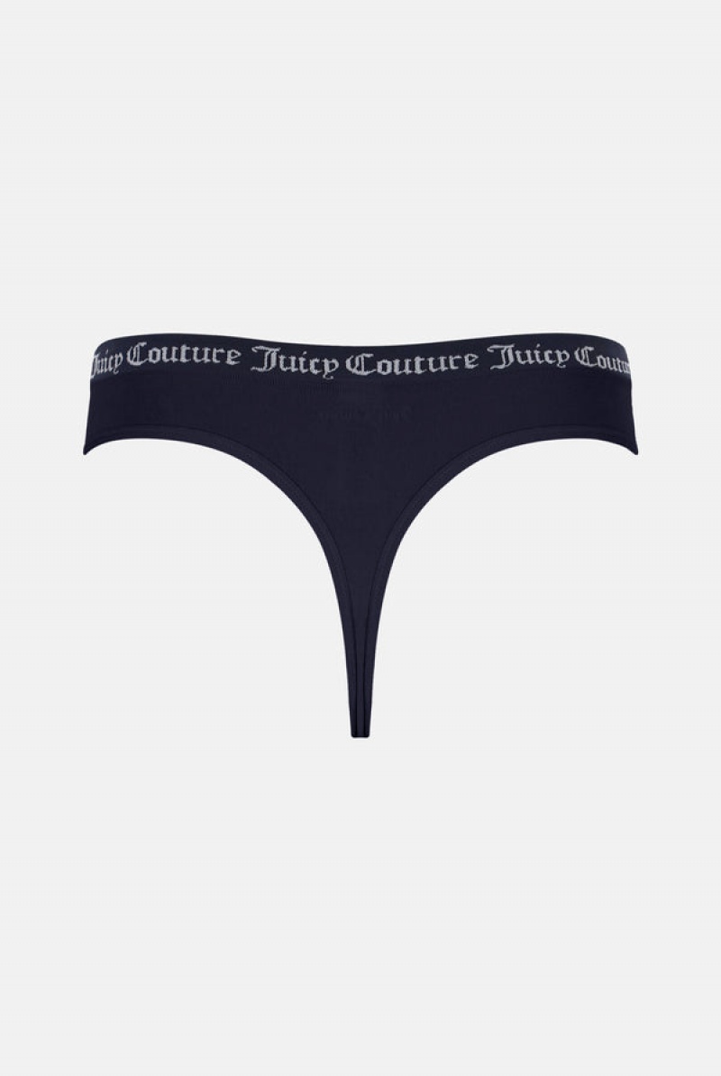 Juicy Couture Flat Knit Seamless Thong Pack X3 Visebojne | JC-SN652235