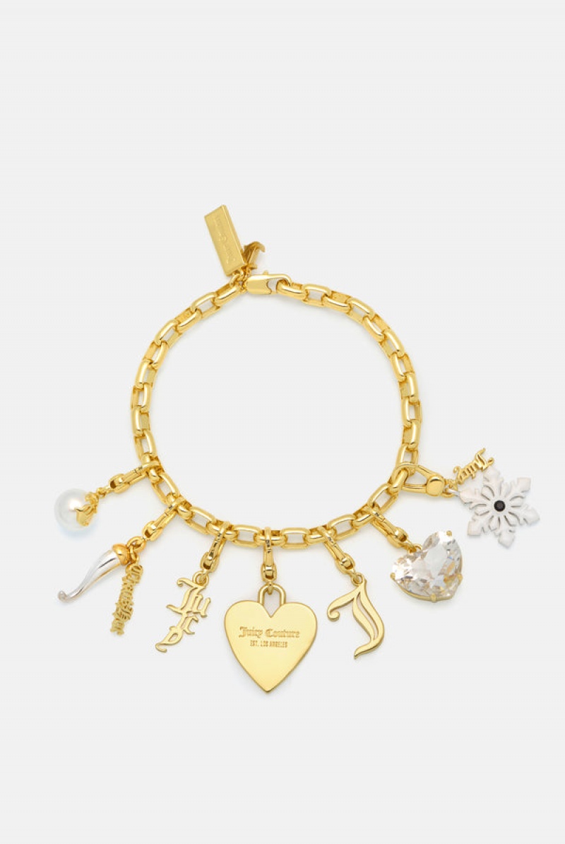 Juicy Couture JC Charm Bracelet Zlatne | JC-SN652404