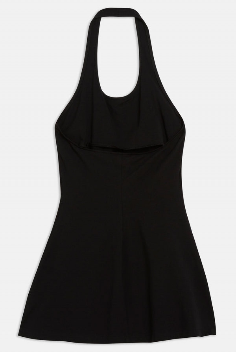 Juicy Couture Jersey Halter Neck Mini Dress Crne | JC-SN652291