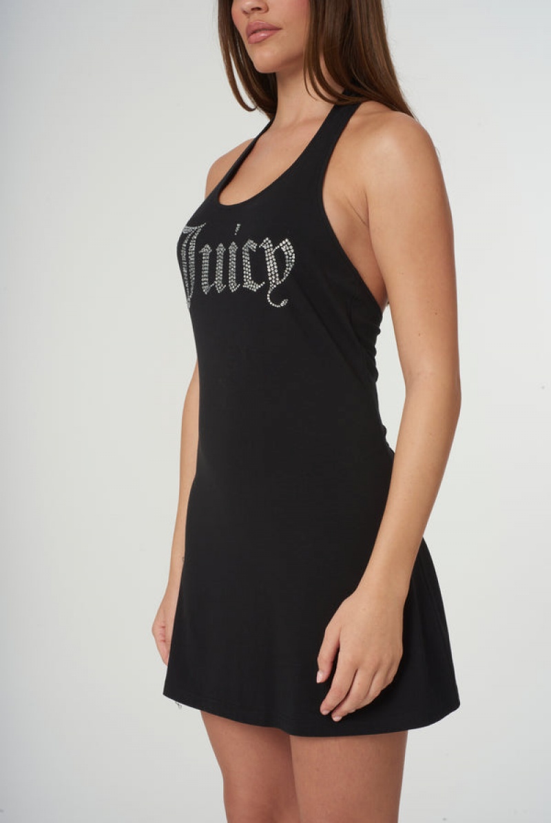 Juicy Couture Jersey Halter Neck Mini Dress Crne | JC-SN652291