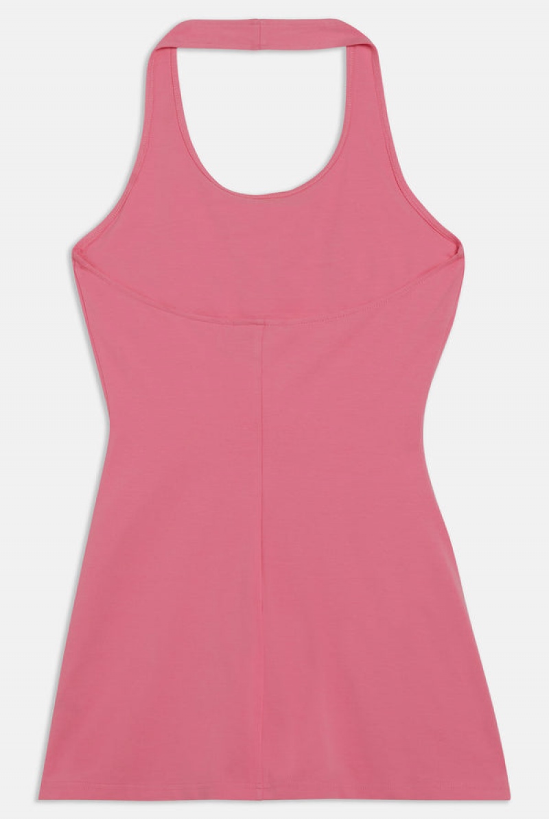 Juicy Couture Jersey Halter Neck Mini Dress Roze | JC-SN652292