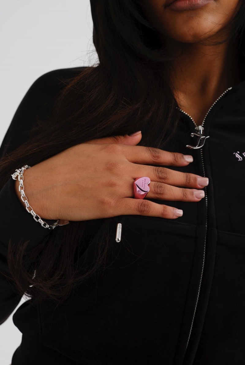 Juicy Couture Juicy Couture Heart Ring Roze | JC-SN652373