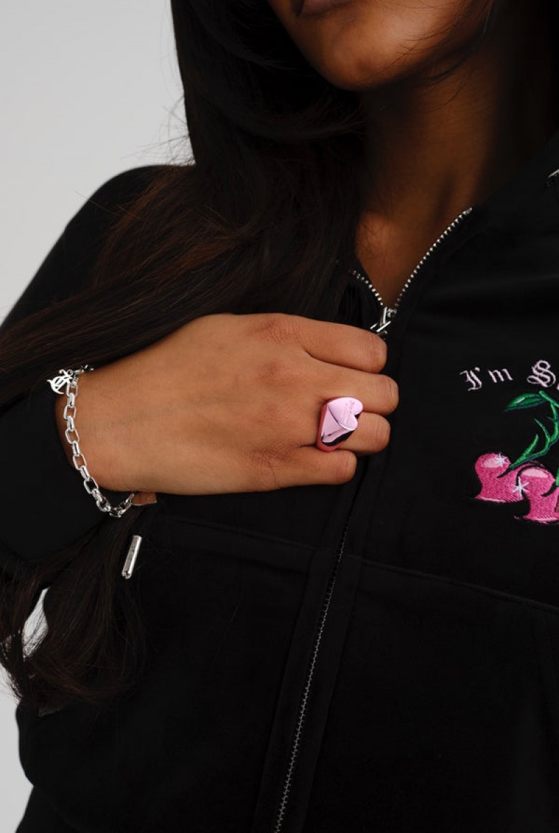 Juicy Couture Juicy Couture Heart Ring Roze | JC-SN652373