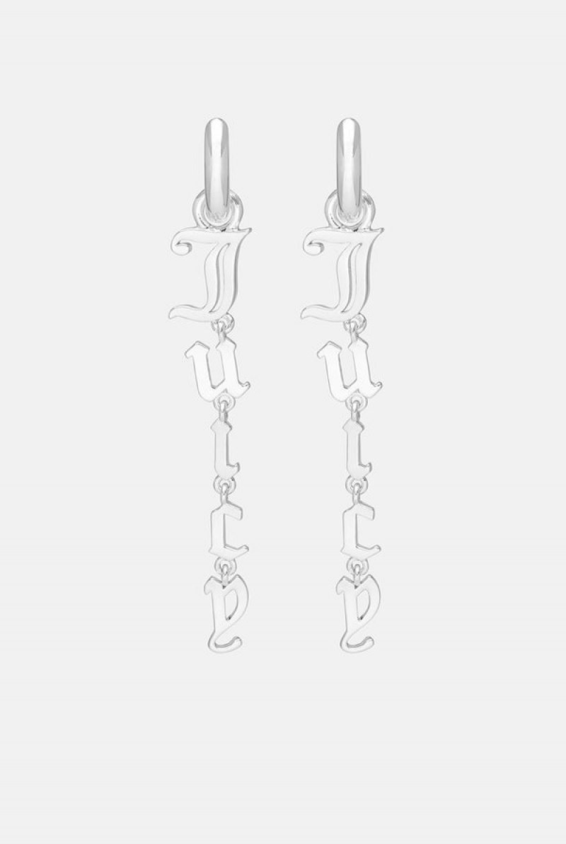 Juicy Couture Juicy Drop Earrings Srebrne | JC-SN652353