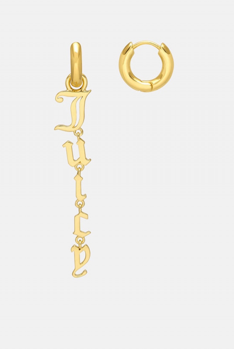 Juicy Couture Juicy Drop Earrings Zlatne | JC-SN652354