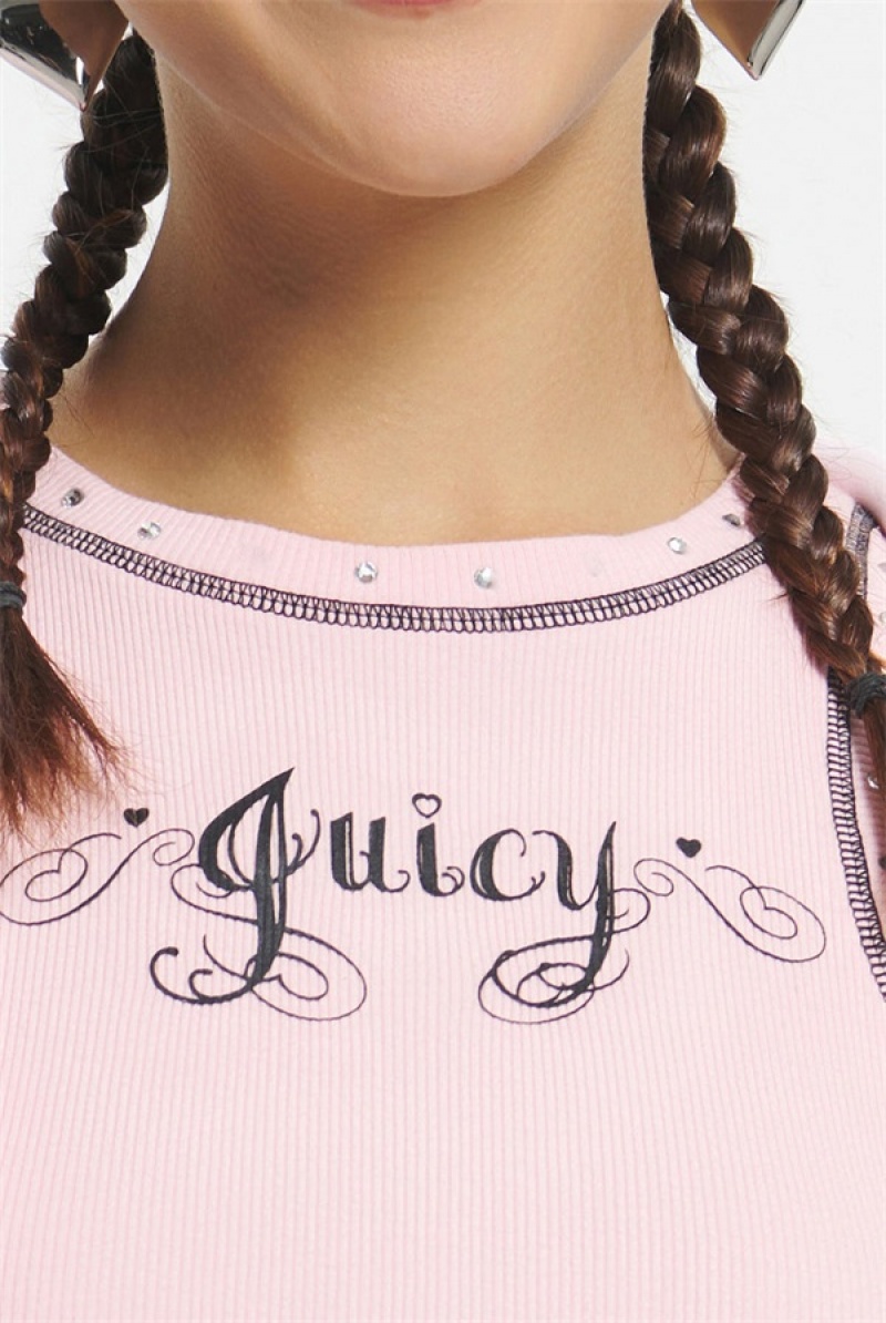 Juicy Couture Juicy Sweetheart Tank Roze | JC-SN651631