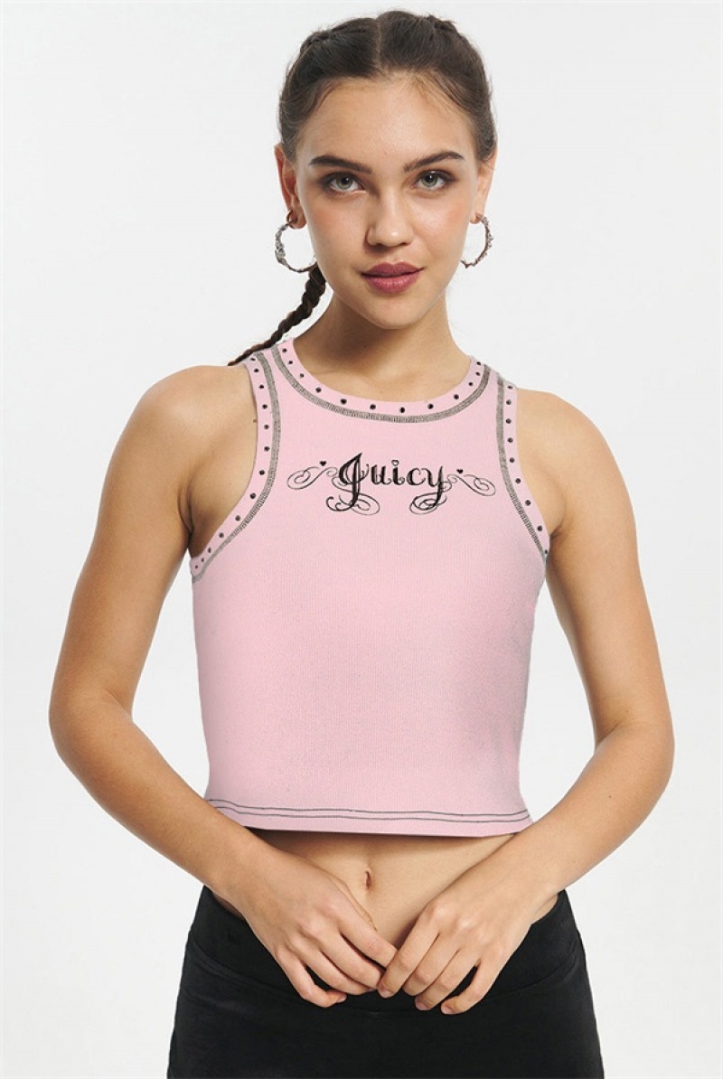 Juicy Couture Juicy Sweetheart Tank Roze | JC-SN651631