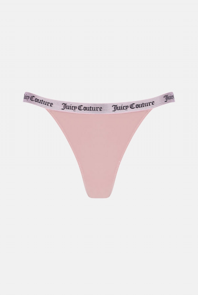 Juicy Couture Lace Trim Tanga Briefs Pack X3 Visebojne | JC-SN652241