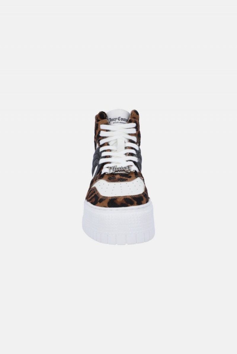 Juicy Couture Leopard Print High Top Sneaker Visebojne | JC-SN652185