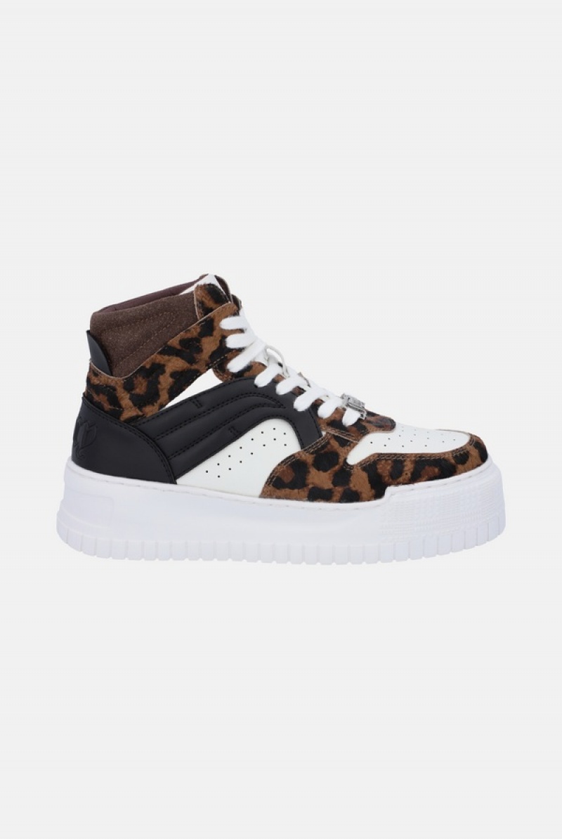 Juicy Couture Leopard Print High Top Sneaker Visebojne | JC-SN652185