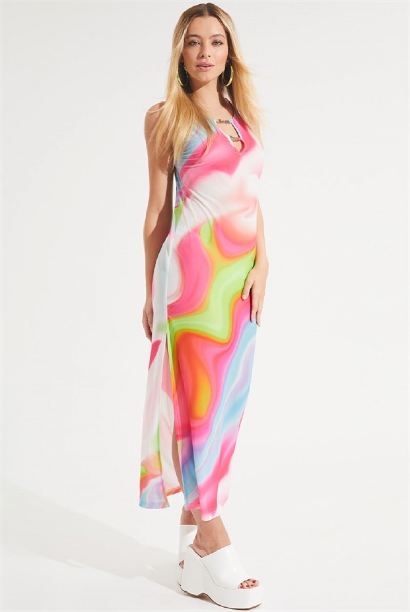 Juicy Couture Mesh Swirl Maxi Dress Visebojne | JC-SN651776