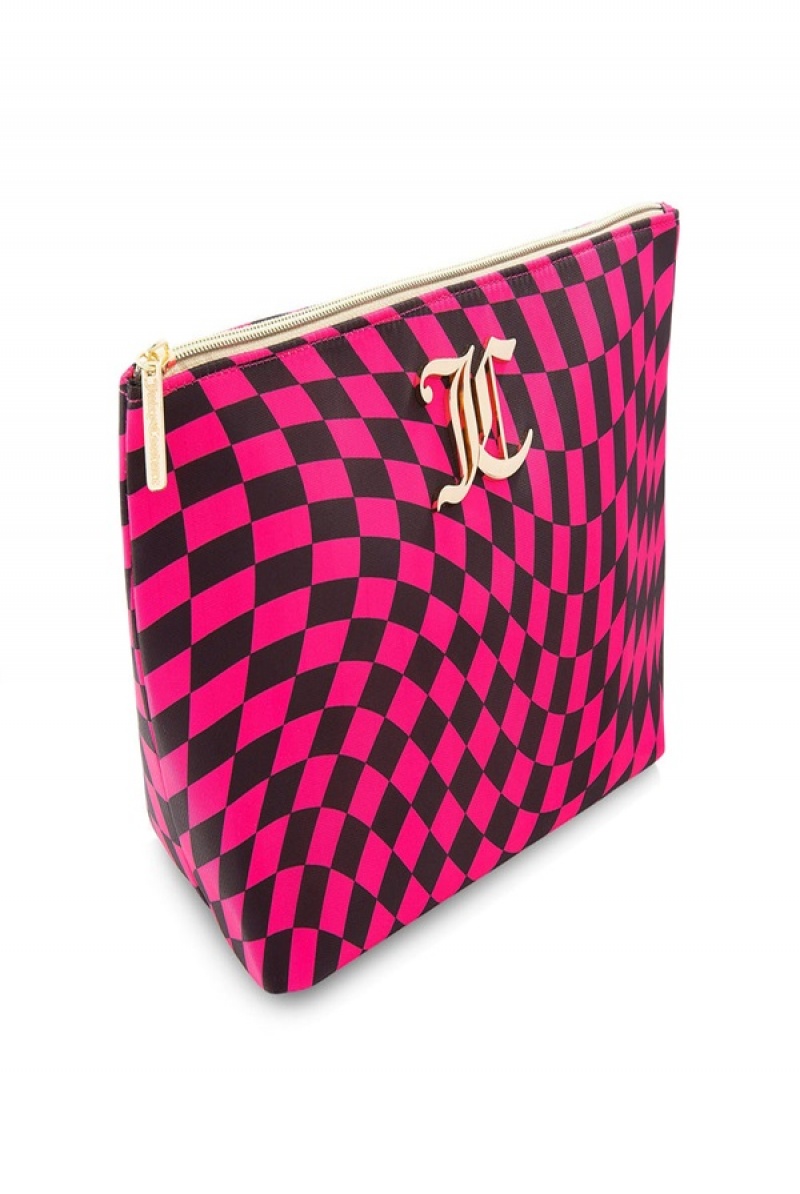 Juicy Couture Monogram Makeup Pouch Roze | JC-SN651911