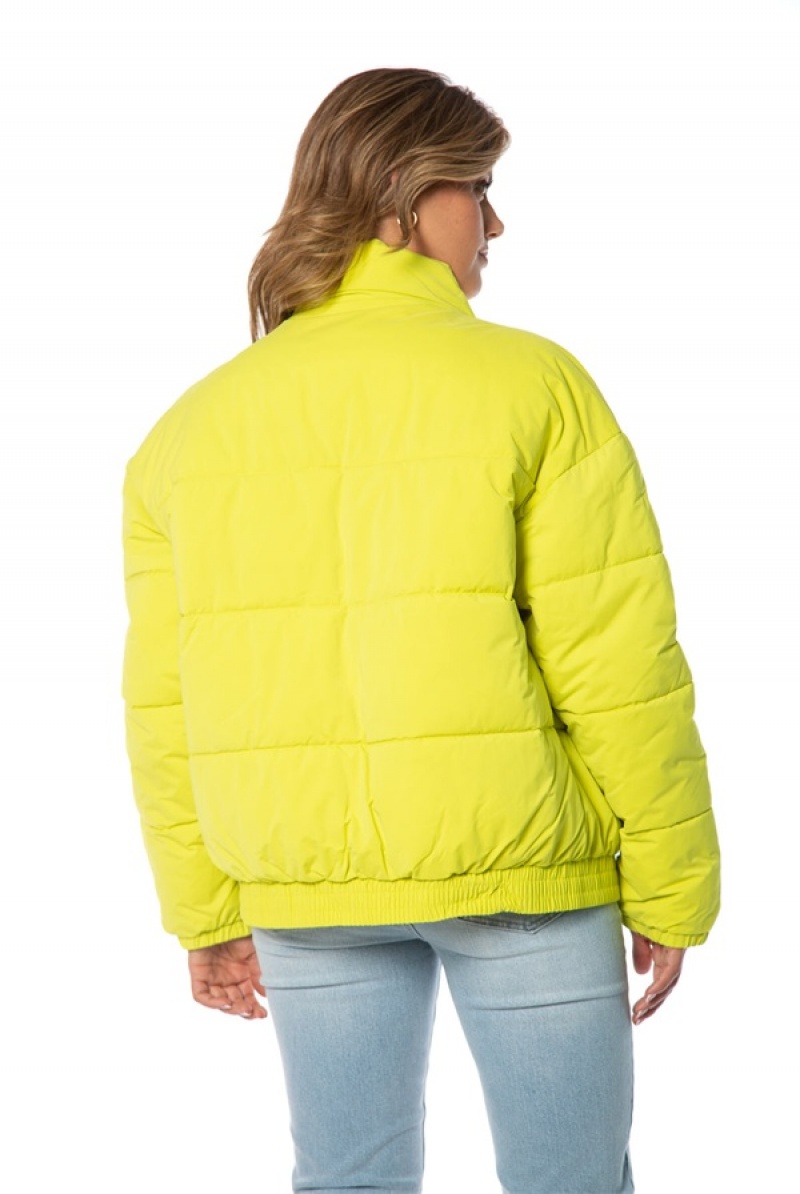 Juicy Couture Monogram Puffer Jacket Svijetlo Zelene | JC-SN651677