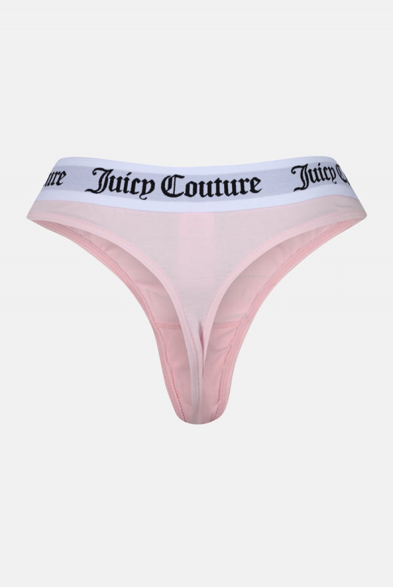 Juicy Couture Pack Cotton Thong Roze | JC-SN652229