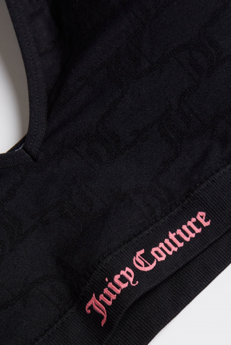 Juicy Couture Pack Of 2 Monogram Seamless Bras Crne | JC-SN652283