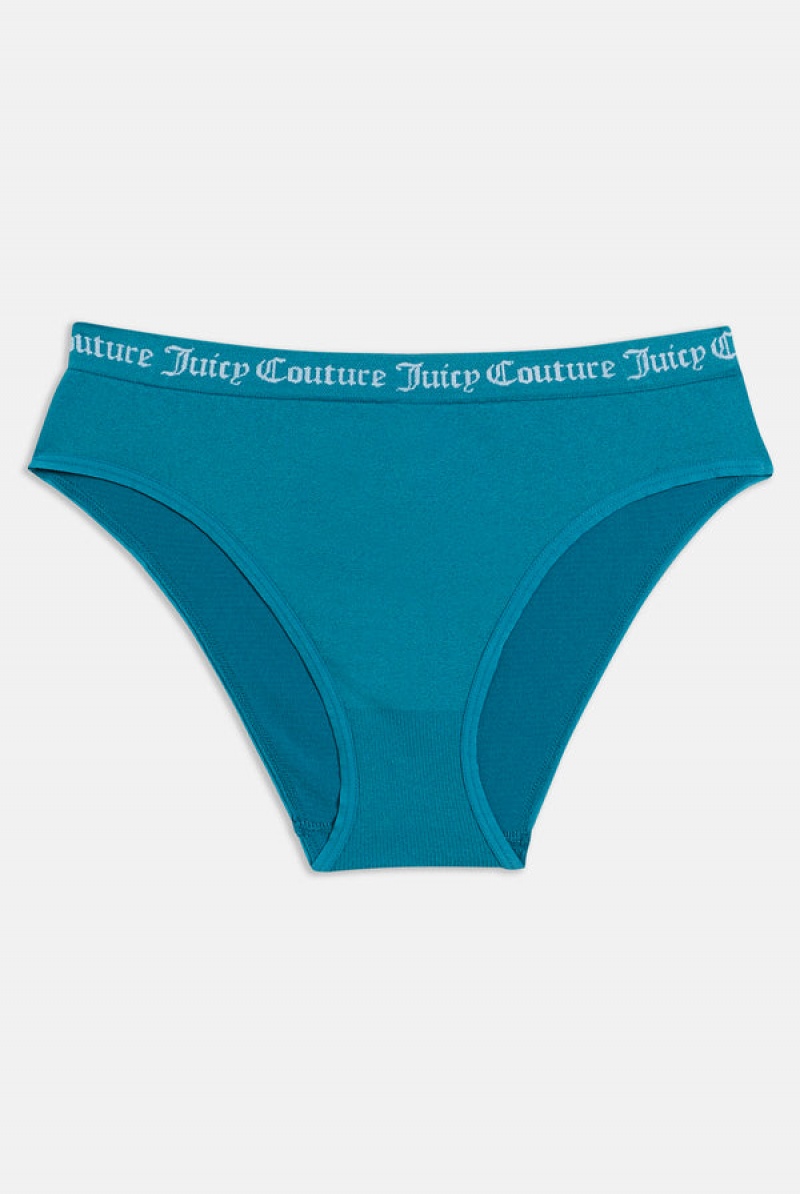 Juicy Couture Pack Of 3 Flat Knit Seamless Mid-rise Briefs Smeđe | JC-SN652272