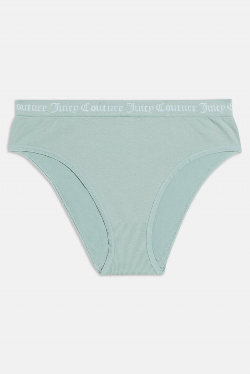 Juicy Couture Pack Of 3 Flat Knit Seamless Mid-rise Briefs Smeđe | JC-SN652272