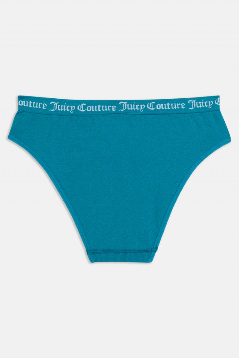 Juicy Couture Pack Of 3 Flat Knit Seamless Mid-rise Briefs Smeđe | JC-SN652272