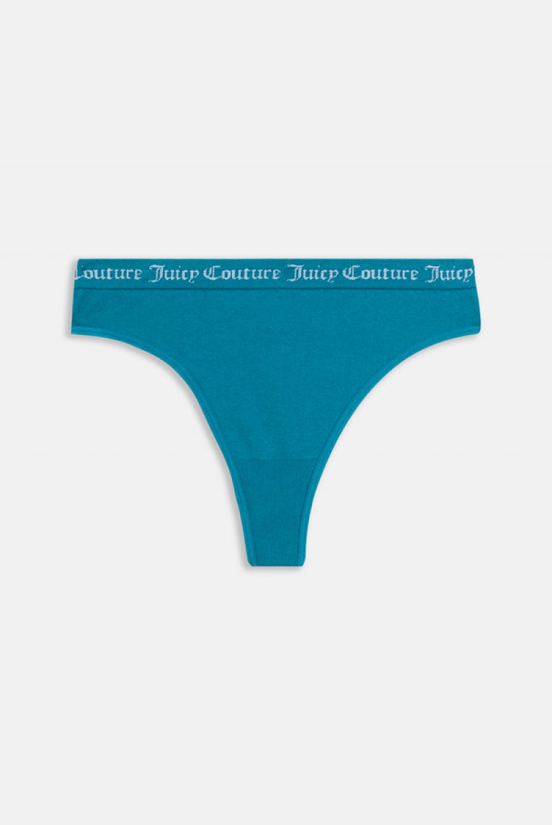 Juicy Couture Pack Of 3 Flat Knit Seamless Thongs Smeđe | JC-SN652273