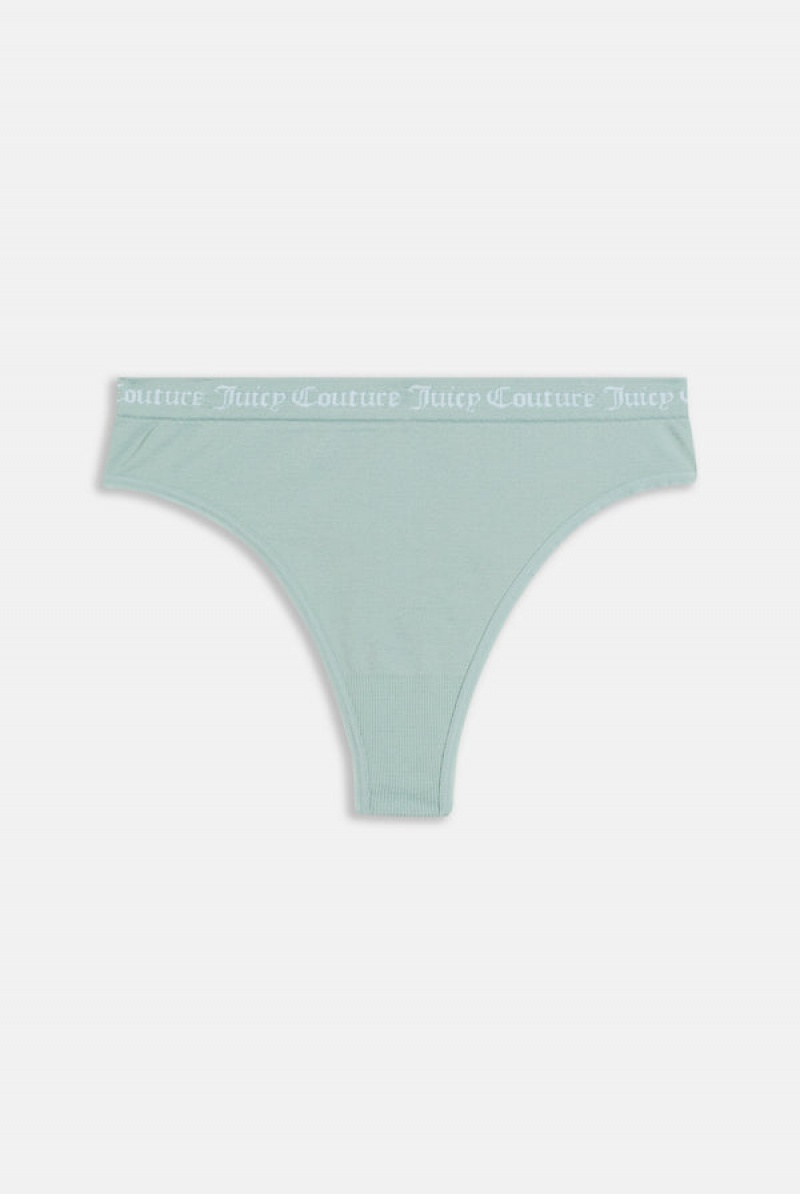 Juicy Couture Pack Of 3 Flat Knit Seamless Thongs Smeđe | JC-SN652273