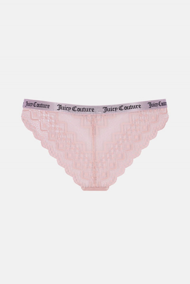 Juicy Couture Pack Of 3 Lace Trim Briefs Visebojne | JC-SN652240