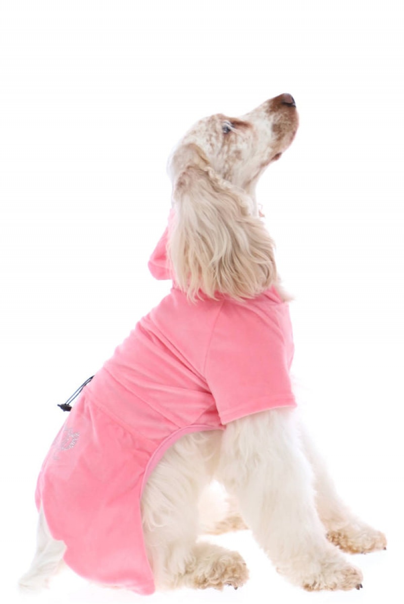 Juicy Couture Pet Velour Tracksuit Xs/S Roze | JC-SN652309