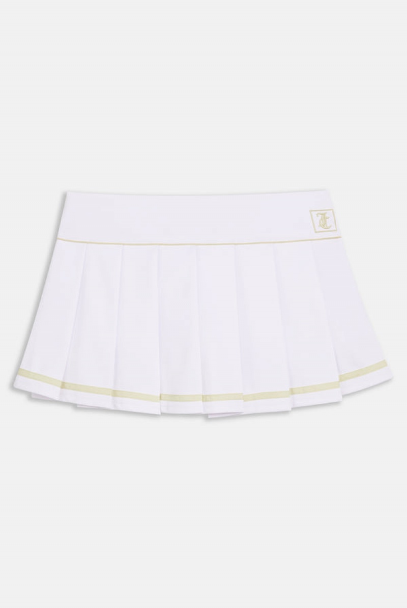 Juicy Couture Plisirana Micro Twill Tennis Skirt Bijele | JC-SN652297