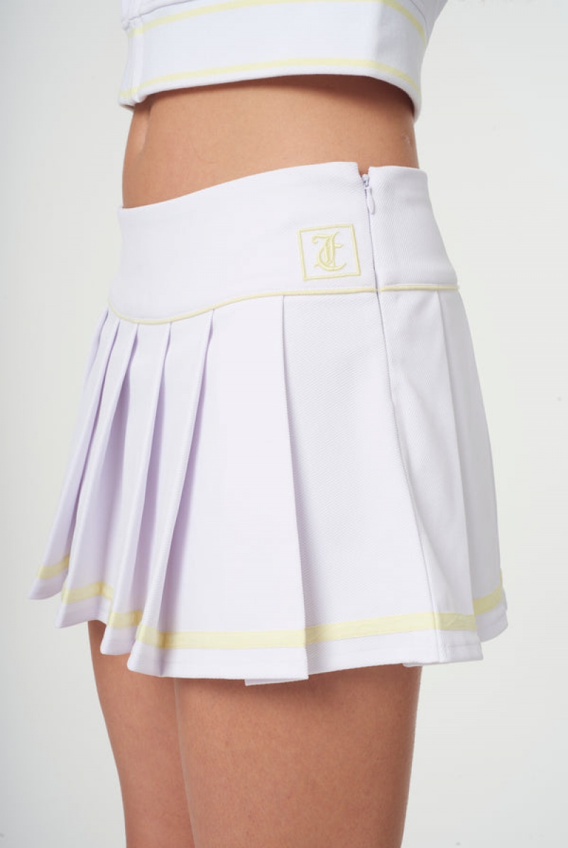 Juicy Couture Plisirana Micro Twill Tennis Skirt Bijele | JC-SN652297