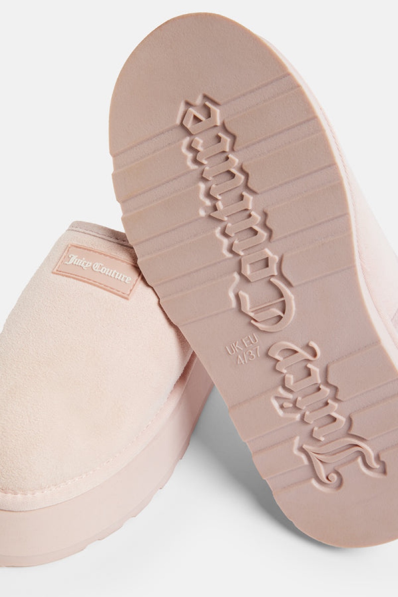 Juicy Couture Sheepskin Shearling Clog Roze | JC-SN652195