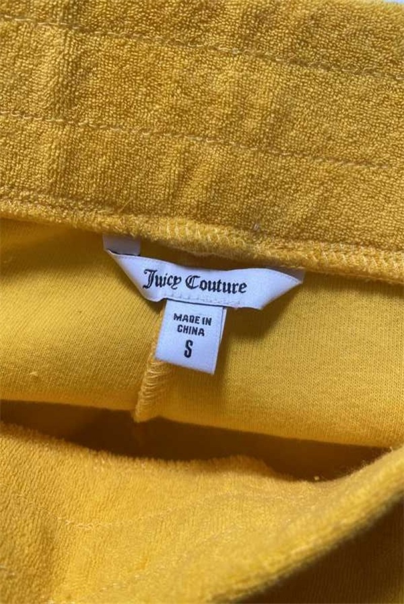 Juicy Couture Terry Logo Retro Shorts—rejuiced Žute | JC-SN651806