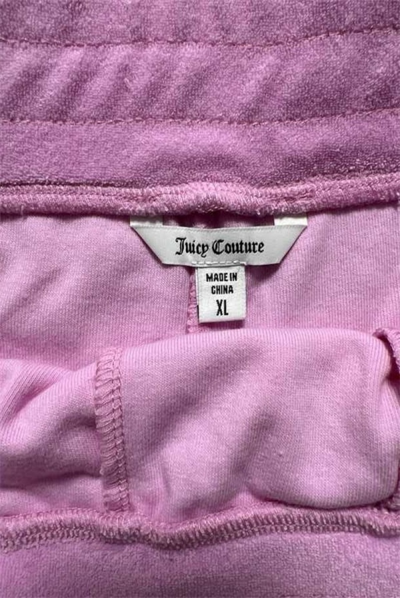 Juicy Couture Terry Logo Retro Shorts—rejuiced Ljubičaste | JC-SN651810