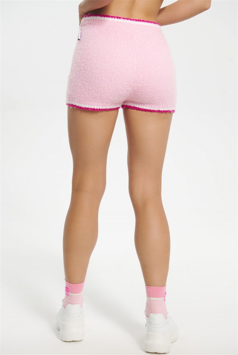 Juicy Couture Tipped Sweater Shorts Roze | JC-SN651815