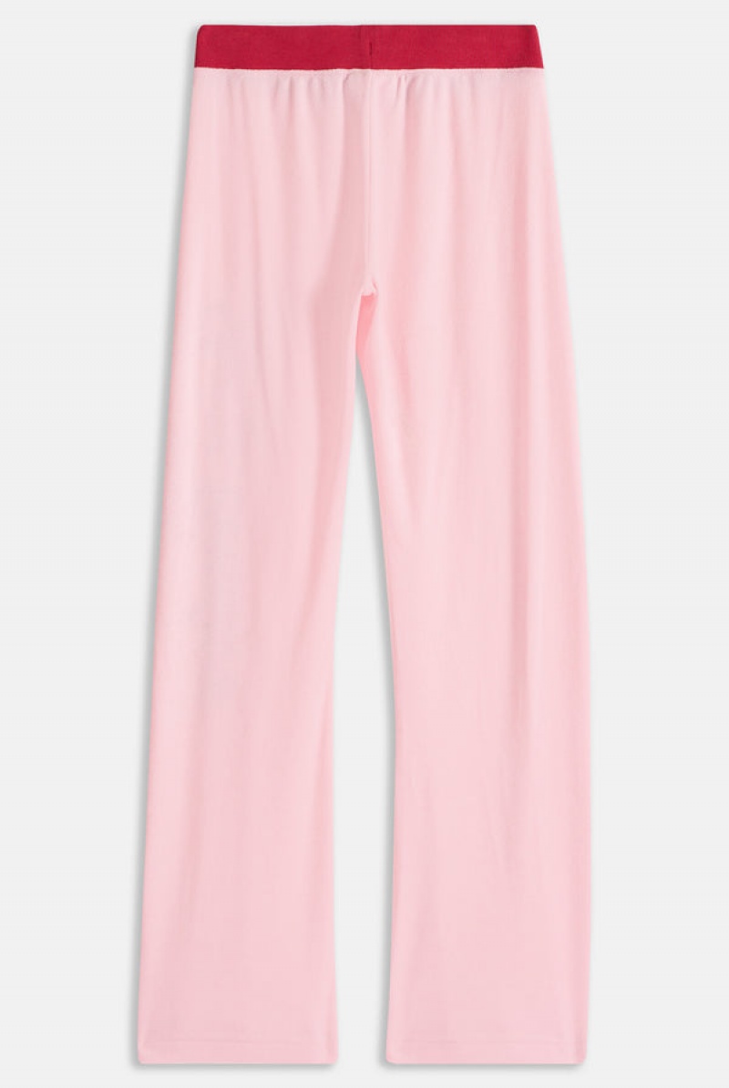 Juicy Couture Towelling Retro Logo Low Rise Flare Pants Roze | JC-SN651949