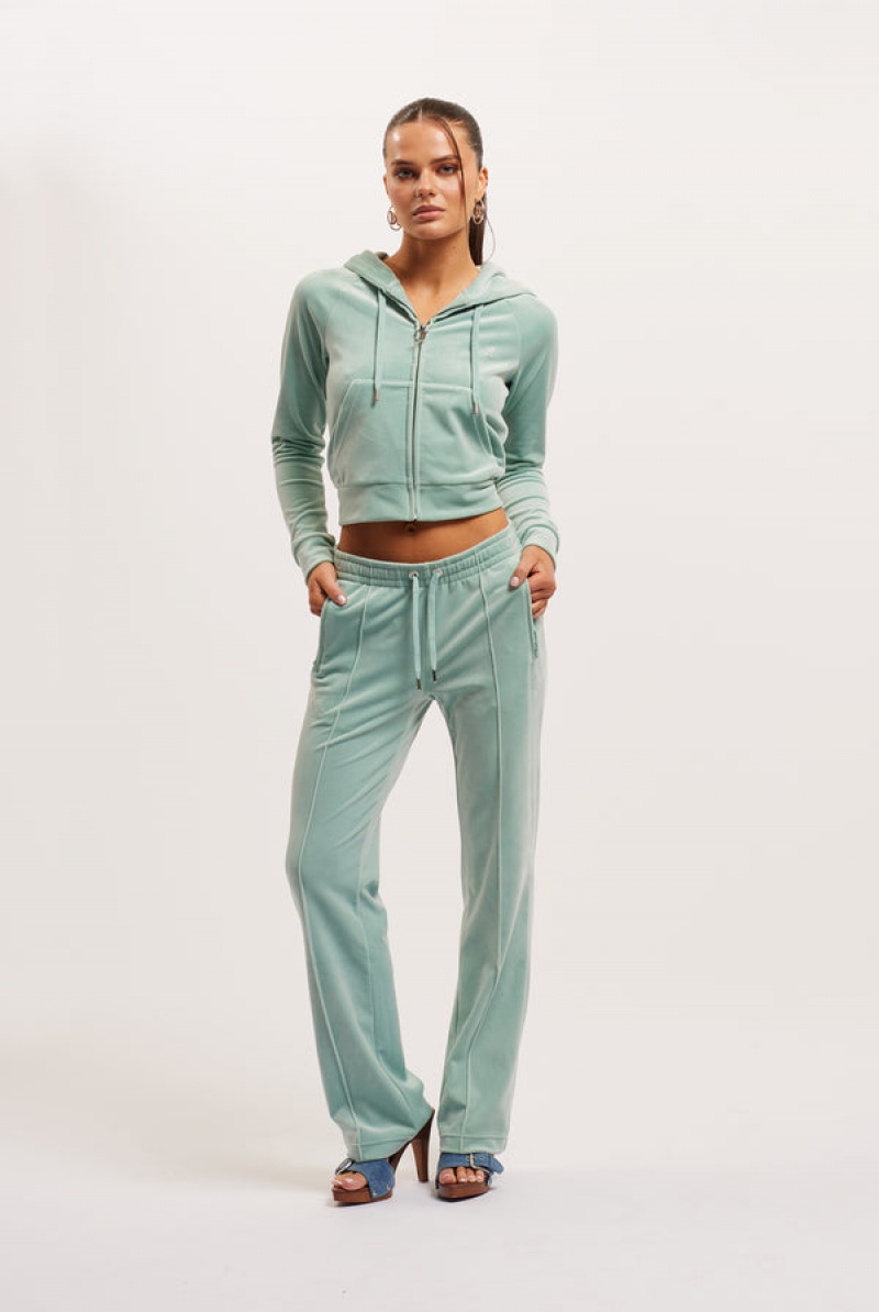 Juicy Couture Velour Diamante Tracksuit Bottom Plave | JC-SN652111