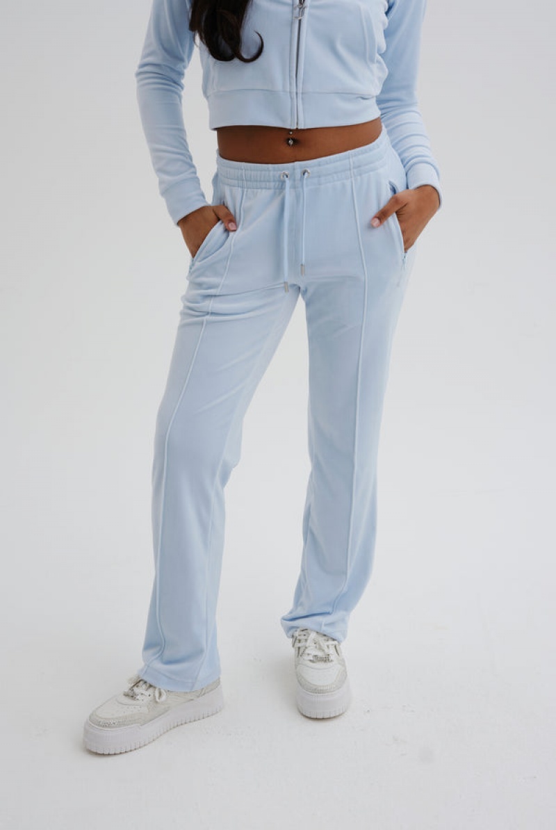 Juicy Couture Velour Diamante Tracksuit Bottom Tirkizne | JC-SN652140