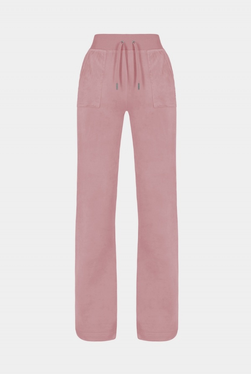 Juicy Couture Zephyr Classic Velour Del Ray Pocketed Bottoms Roze | JC-SN652024